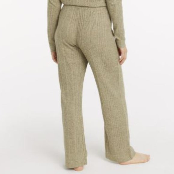 R Line by Reitman's Golden Tan Wide Leg Ribbed Lounge Pant NWT @X, 3X - Picture 2 of 2